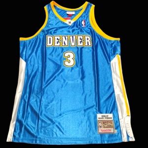 Mitchell & Ness The Answer Allen Iverson Denver Nuggets Premium 🏀 Jersey sz XXL